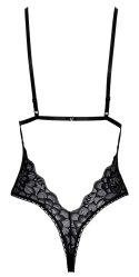 Kissable Body Koronkowe Czarne L/XL z Satynową Kokardą Eleganckie Kissable