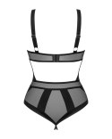 Obsessive Chic Amoria Body z ozdobą, czarne, M/L, komfortowe Obsessive