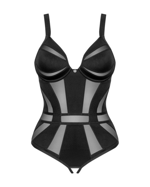 Obsessive Chic Amoria body otwarte z ozdobą, czarne XS/S Obsessive Obsessive Chic Amoria body otwarte z ozdobą, czarne XS/S Obsessive