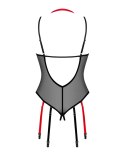 Obsessive Glandez Body połprzezroczyste z paskami do pończoch XS/S Obsessive