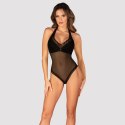 Obsessive Medilla Body czarne siateczkowe z koronką M/L regulowane Obsessive