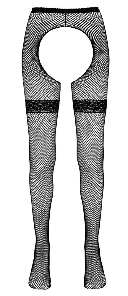Cottelli Legwear rajstopy kabaretki z koronką czarne S/M Cottelli LEGWEAR Cottelli Legwear rajstopy kabaretki z koronką czarne S/M Cottelli LEGWEAR