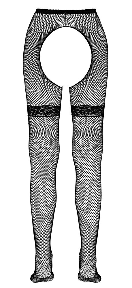 Cottelli Legwear rajstopy kabaretki z koronką czarne S/M Cottelli LEGWEAR Cottelli Legwear rajstopy kabaretki z koronką czarne S/M Cottelli LEGWEAR