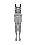 Obsessive N123 Bodystocking Siateczkowy Czarny S-L Bez Stop Obsessive