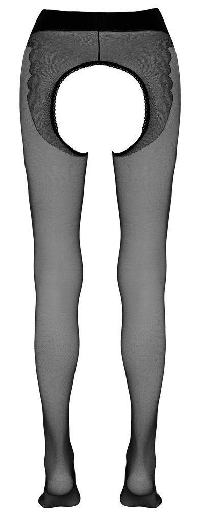 Cottelli LEGWEAR Rajstopy jedwabiste 20 DEN z otwartą częścią majteczkową Cottelli LEGWEAR Cottelli LEGWEAR Rajstopy jedwabiste 20 DEN z otwartą częścią majteczkową Cottelli LEGWEAR