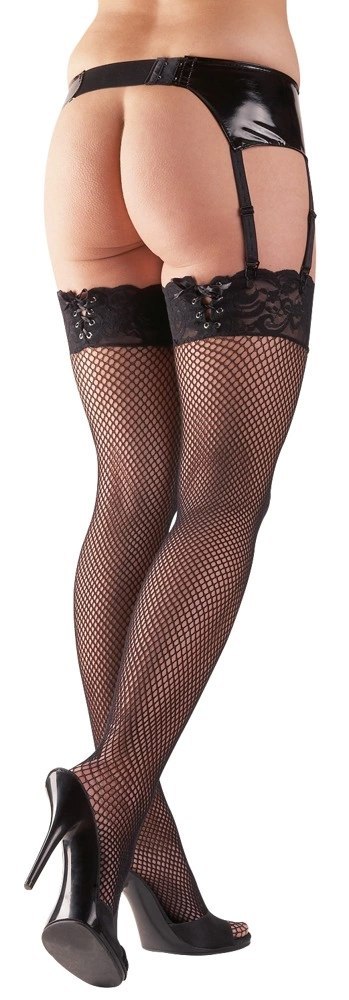 Cottelli Legwear Pończochy Kabaretki Koronka Sznurowanie S/M Cottelli LEGWEAR Cottelli Legwear Pończochy Kabaretki Koronka Sznurowanie S/M Cottelli LEGWEAR