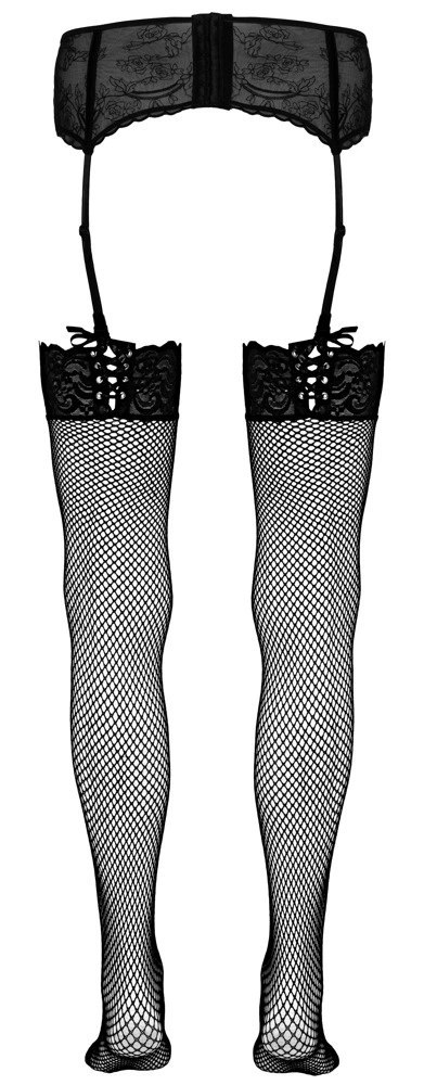 Cottelli Legwear Pończochy Kabaretki Koronka Sznurowanie S/M Cottelli LEGWEAR Cottelli Legwear Pończochy Kabaretki Koronka Sznurowanie S/M Cottelli LEGWEAR