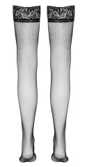 Cottelli Legwear Pończochy Kabaretki z Koronką i Systemem Silikonowym Cottelli LEGWEAR