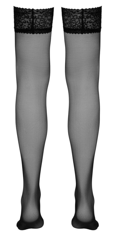 Cottelli Legwear Pończochy Klasyczne z Koronką Czarny Oeko-Tex Cottelli LEGWEAR Cottelli Legwear Pończochy Klasyczne z Koronką Czarny Oeko-Tex Cottelli LEGWEAR
