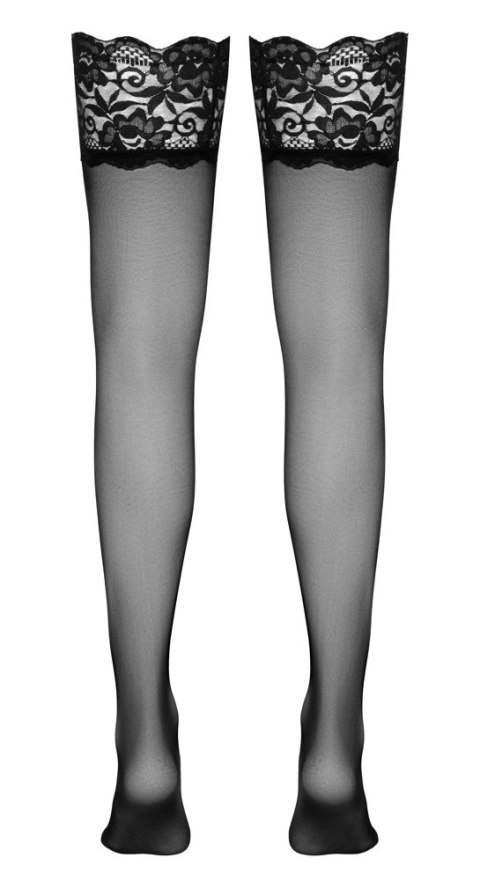 Cottelli Legwear Pończochy Samonośne z Szeroką Koronką 20 den czarne Cottelli LEGWEAR Cottelli Legwear Pończochy Samonośne z Szeroką Koronką 20 den czarne Cottelli LEGWEAR