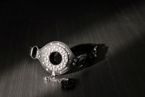 Open Mouth Gag with Plug Stopper - Black Open Mouth Gag with Plug Stopper - Black
