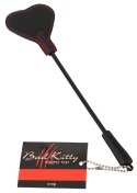 Bad Kitty Dwustronna Packa Serce Czarna 25cm Poliuretan/Futerko Bad Kitty