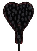 Bad Kitty Dwustronna Packa Serce Czarna 25cm Poliuretan/Futerko Bad Kitty