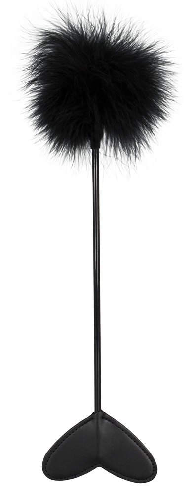 Bad Kitty Dwustronna Packa z Piorkiem Czarna 25 cm ABS/PU Bad Kitty