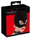 Bad Kitty Maska Kocia Głowa Nubukowy Czarny PU Otwory na Oczy i Usta Bad Kitty