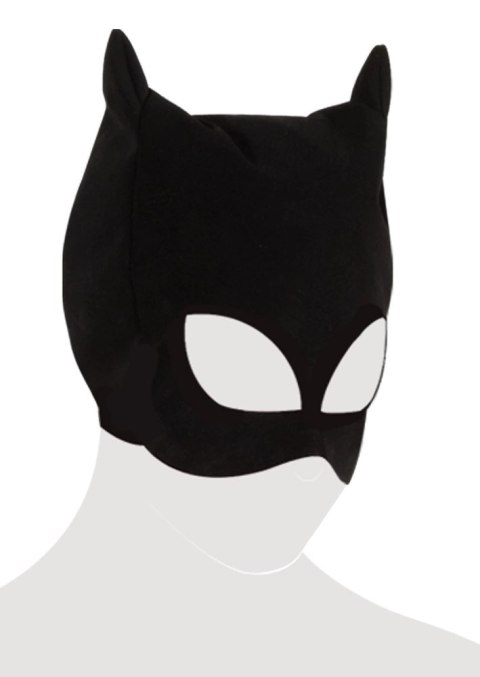 Bad Kitty Maska Kocia Głowa Nubukowy Czarny PU Otwory na Oczy i Usta Bad Kitty Bad Kitty Maska Kocia Głowa Nubukowy Czarny PU Otwory na Oczy i Usta Bad Kitty
