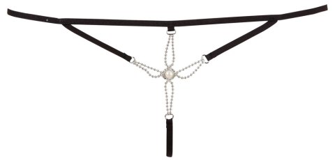 Cottelli Collection Stringi Strappy z Srebrnymi Ozdobami M/L Cottelli LINGERIE Cottelli Collection Stringi Strappy z Srebrnymi Ozdobami M/L Cottelli LINGERIE