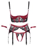 Cottelli Bondage zestaw 3-częściowy XL z mankietami i pasem do pończoch Cottelli BONDAGE