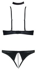 Cottelli LINGERIE komplet z haftem kwiatowym 75B/S czarny Cottelli LINGERIE Cottelli LINGERIE komplet z haftem kwiatowym 75B/S czarny Cottelli LINGERIE