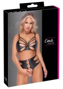 Cottelli LINGERIE Komplet Matowy Czarny XL z Elastycznymi Paskami Cottelli LINGERIE