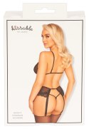Kissable Komplet Koronkowy 3-częściowy Czarny S/M z Regulacją Kissable Kissable Komplet Koronkowy 3-częściowy Czarny S/M z Regulacją Kissable