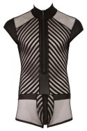 Svenjoyment Body Mesh L Męskie Czarny Zamek Krotkie Rękawy Svenjoyment