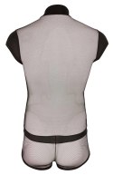 Svenjoyment Body Mesh L Męskie Czarny Zamek Krotkie Rękawy Svenjoyment