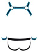 Svenjoyment Bondage Uprząż Męska z Jockiem i Mankietami M czarno-niebieska Svenjoyment Bondage Svenjoyment Bondage Uprząż Męska z Jockiem i Mankietami M czarno-niebieska Svenjoyment Bondage