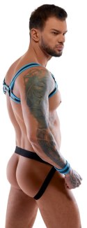 Svenjoyment Bondage uprząż męska z jockiem i mankietami 2XL czarna Svenjoyment Bondage Svenjoyment Bondage uprząż męska z jockiem i mankietami 2XL czarna Svenjoyment Bondage