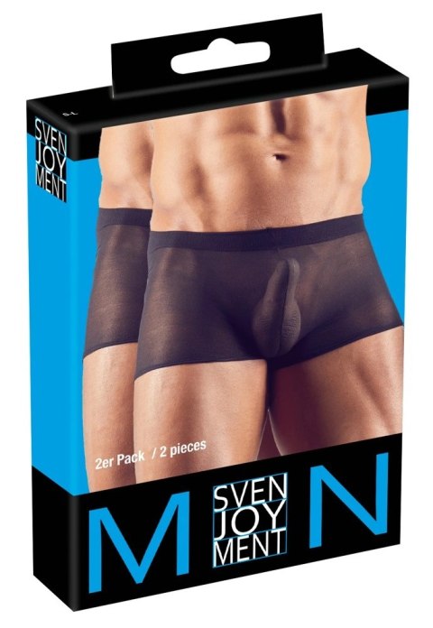 Svenjoyment 2 pary bokserki męskie połprzezroczyste czarne S-L Svenjoyment Svenjoyment 2 pary bokserki męskie połprzezroczyste czarne S-L Svenjoyment