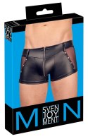 Svenjoyment Bokserki Matowe XL z Wstawkami z Siateczki i Zamkiem Przod Svenjoyment