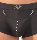 Svenjoyment Bokserki Pirackie Czarny S z Kieszonką i Karabińczykiem Svenjoyment