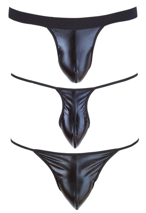 Svenjoyment Zestaw 3 Par Stringow Męskich Czarny Wetlook S-L Svenjoyment Svenjoyment Zestaw 3 Par Stringow Męskich Czarny Wetlook S-L Svenjoyment