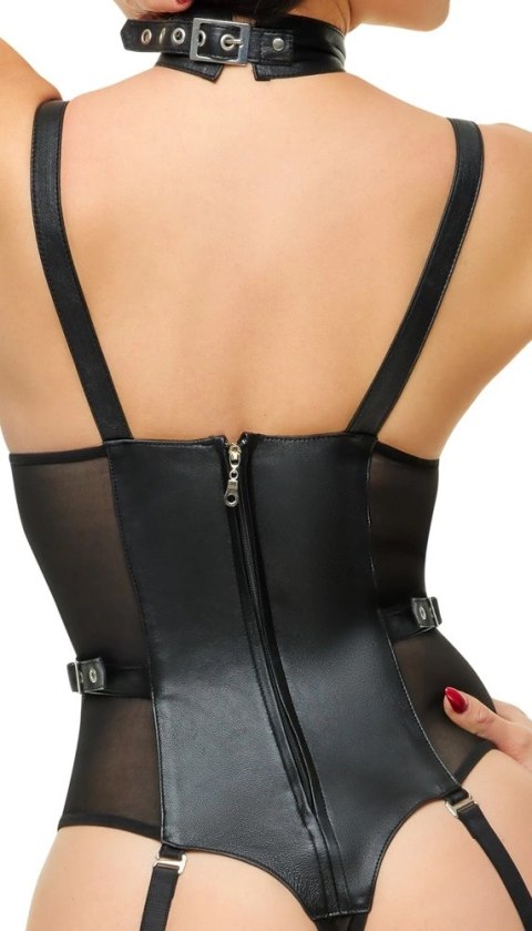 ZADO Body Skorzane Czarny 4 Paski Do Pończoch 2XL Powernet ZADO ZADO Body Skorzane Czarny 4 Paski Do Pończoch 2XL Powernet ZADO