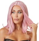 Cottelli Accessories Peruka Bob Rożowa Regulowana 30cm Syntetyczna Cottelli ACCESSOIRES