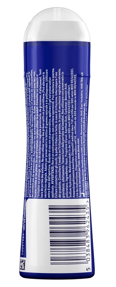 Durex Play Feel - Żel nawilżający wodny, bezbarwny 50 ml Durex Durex Play Feel - Żel nawilżający wodny, bezbarwny 50 ml Durex