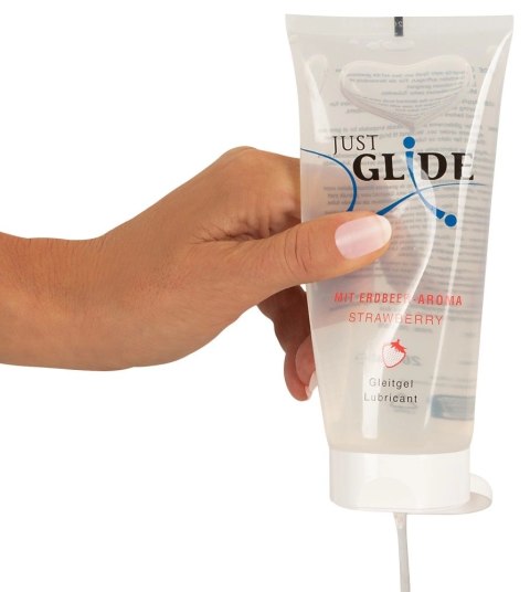 Just Glide Strawberry Żel nawilżający na bazie wody 200 ml Just Glide Just Glide Strawberry Żel nawilżający na bazie wody 200 ml Just Glide