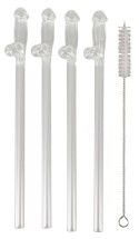Orion Brand - Szklane słomki do drinkow 21,5 cm zestaw 4 szt. Orion Brand Orion Brand - Szklane słomki do drinkow 21,5 cm zestaw 4 szt. Orion Brand