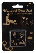 You2Toys Gra towarzyska w kości 4 sztuki czarne złote nadruki You2Toys Gra towarzyska w kości 4 sztuki czarne złote nadruki