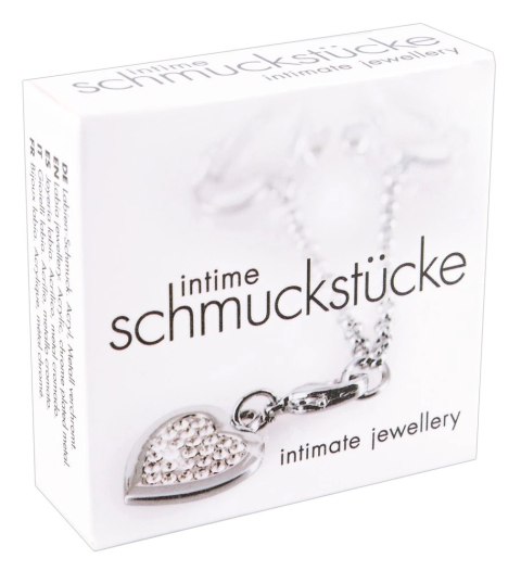 You2Toys Intimate Heart naszyjnik intymny z kryształowym sercem 12,7 cm