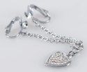 You2Toys Intimate Heart naszyjnik intymny z kryształowym sercem 12,7 cm