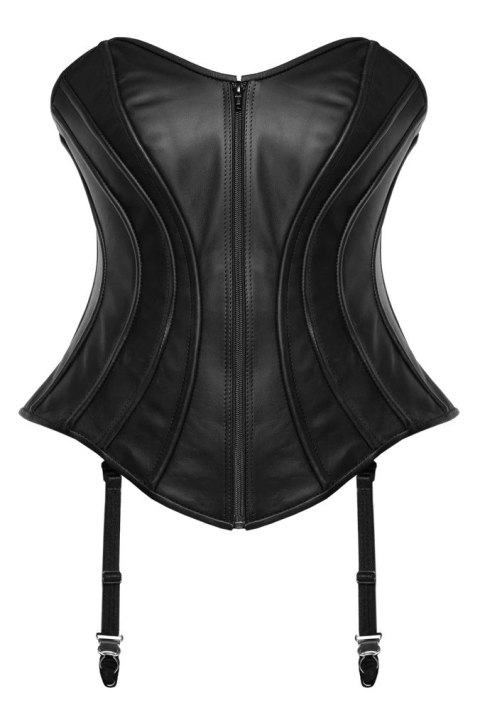 ZADO Gorset skorzany czarny z paskami do pończoch 2XL model Nappa ZADO ZADO Gorset skorzany czarny z paskami do pończoch 2XL model Nappa ZADO