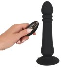Black Velvets Model 642220 Wibrator analny z pilotem 20 cm czarny Black Velvets