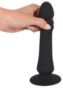 Black Velvets Model 642220 Wibrator analny z pilotem 20 cm czarny Black Velvets