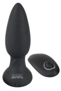Black Velvets Rotacyjny korek analny z pilotem 14 cm czarny, 7 trybow Black Velvets Black Velvets Rotacyjny korek analny z pilotem 14 cm czarny, 7 trybow Black Velvets