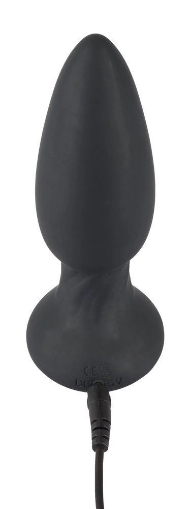 Black Velvets Rotacyjny korek analny z pilotem 14 cm czarny, 7 trybow Black Velvets Black Velvets Rotacyjny korek analny z pilotem 14 cm czarny, 7 trybow Black Velvets