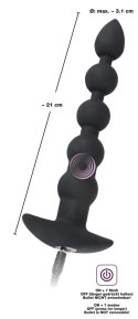 Black Velvets model 60383 - silikonowy korek analny z wibracją, czarny Black Velvets Black Velvets model 60383 - silikonowy korek analny z wibracją, czarny Black Velvets