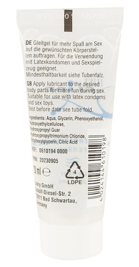 Just Glide Waterbased Żel Nawilżający 20ml Wegański Bez Smaku Just Glide Just Glide Waterbased Żel Nawilżający 20ml Wegański Bez Smaku Just Glide