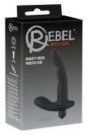 Rebel Wibrator Elastyczny Czarny do Masażu Prostaty i Punktu-G 13,8 cm Rebel