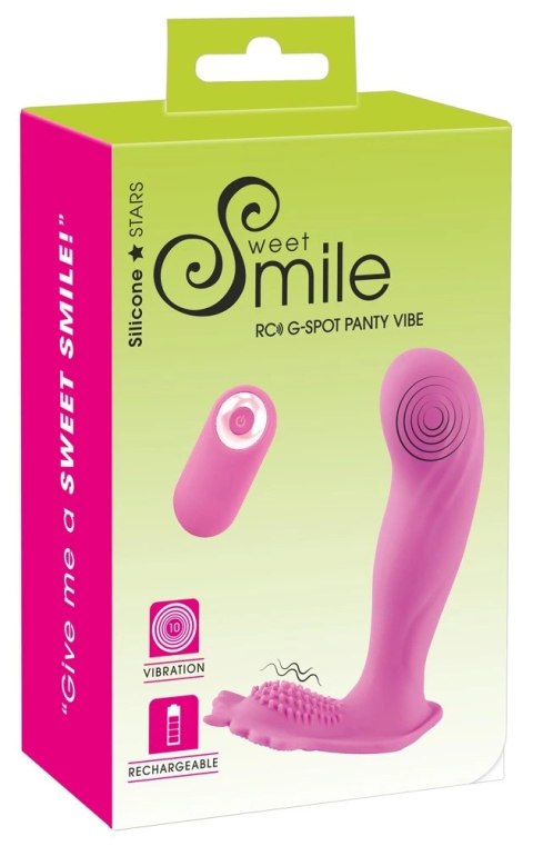 Sweet Smile G-Spot Panty Vibe - Wibrator silikonowy z pilotem, 11,7 cm Sweet Smile